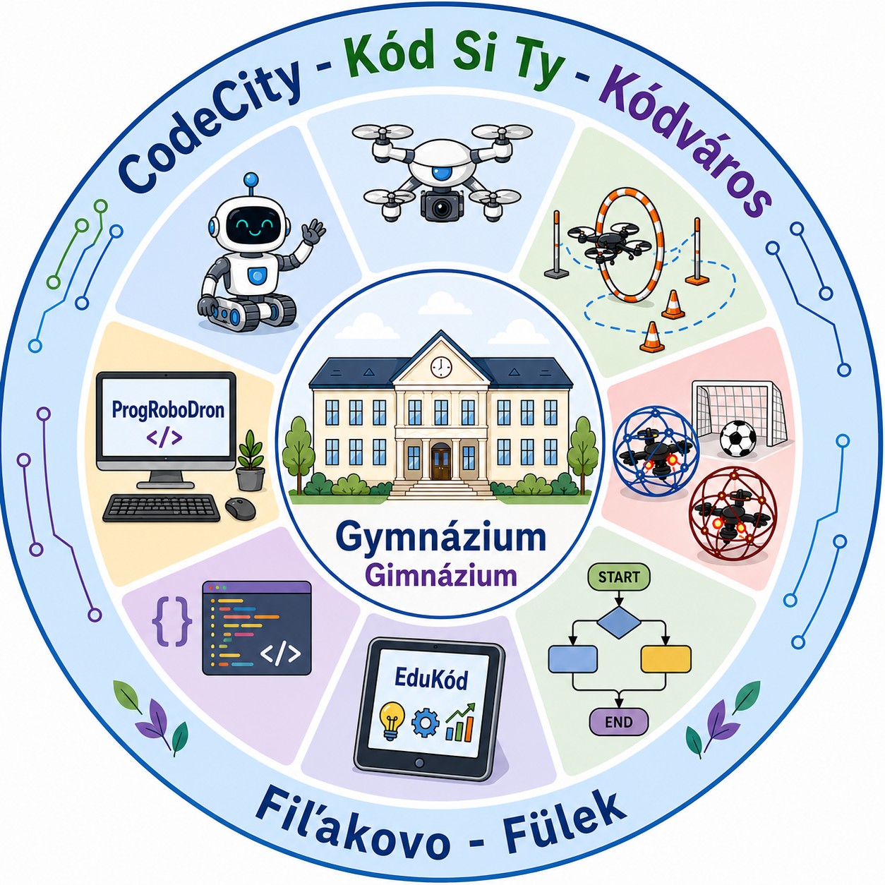 Kódváros logó